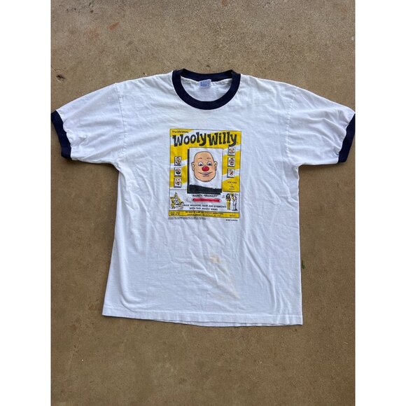 Vintage Wooly Willy Ringer T-Shirt L Anvil 1996 H3 - Picture 1 of 5